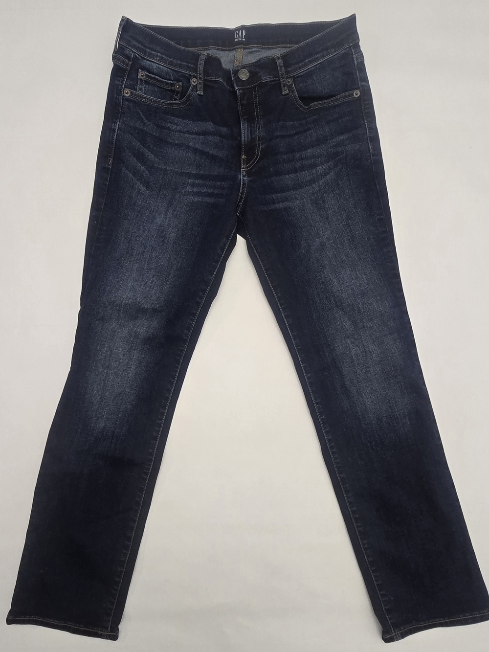 GAP DENIM Women Straight Leg Jeans in Dark Indigo